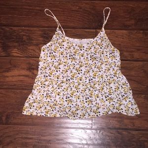 American eagle floral peplum tank